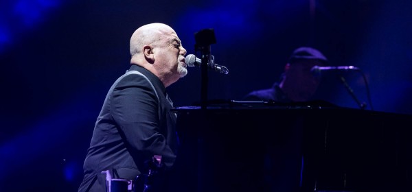 Billy Joel performing at Kauffman Stadium in Kansas City, Missouri on Friday, September 21, 2018.