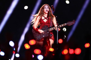 Shakira during the Super Bowl LIV halftime show