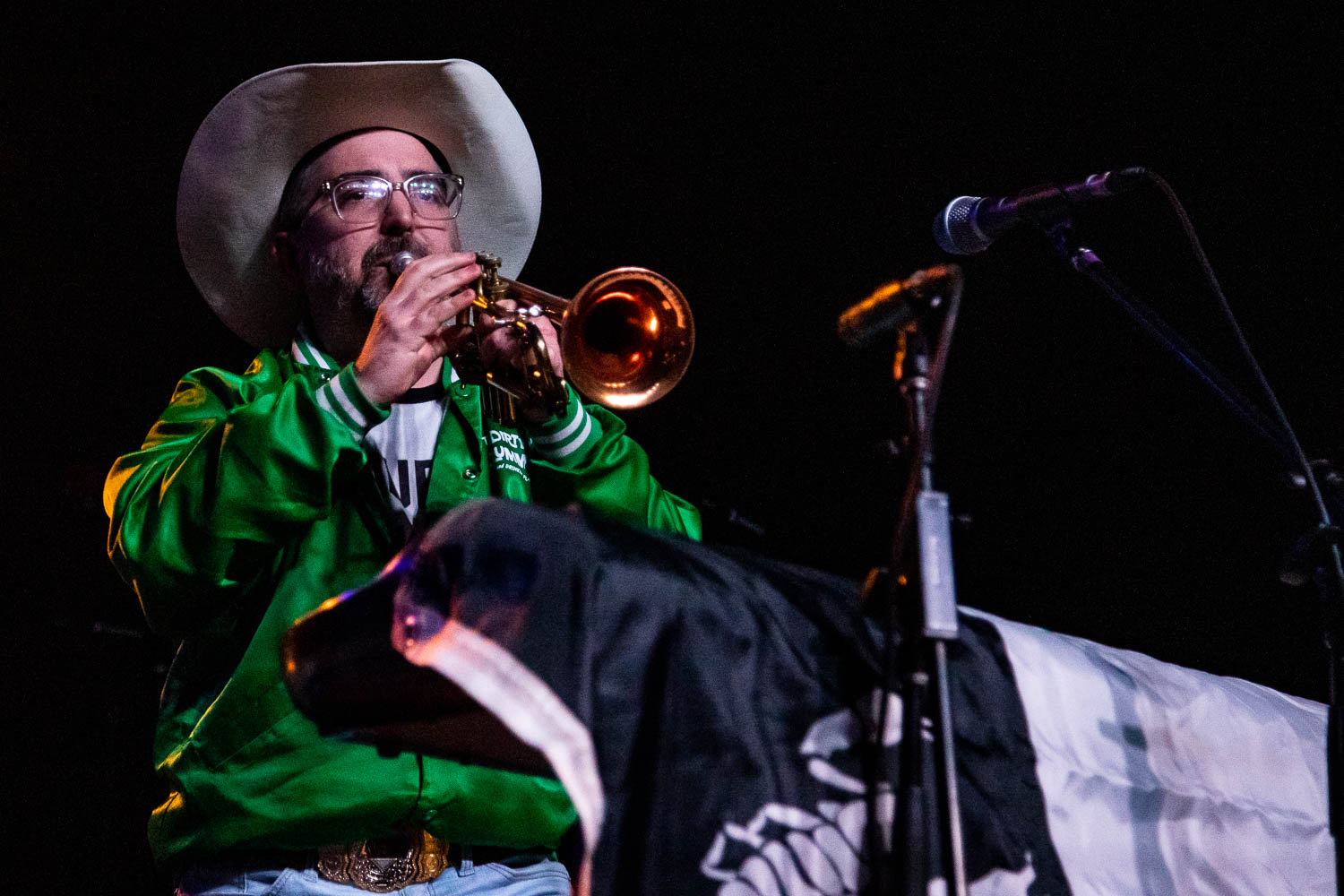 Cory "Round Up" Graves, trumpet player and multi-instrumentalist of The Vandoliers